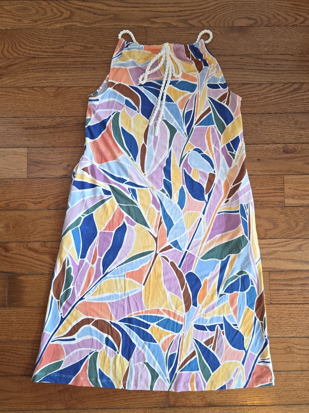 Multicolor Striped Halter Top Dress - Picture 6 of 6